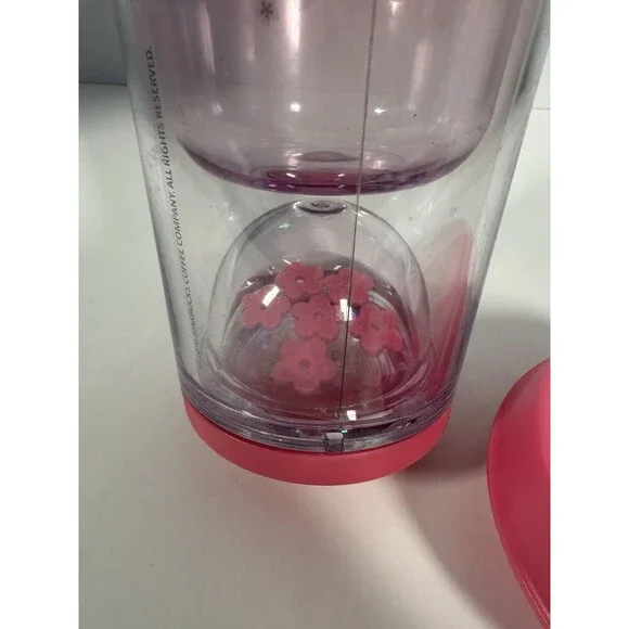 Starbucks Tumbler Pink Japanese Cherry Blossom Floating Sakura Flowers 2016 - Picture 5 of 6